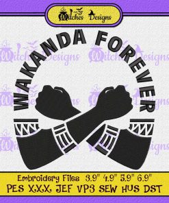 Wakanda Forever Marvel Trending Embroidery