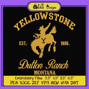 Yellowstone Dutton Ranch Embroidery Designs - Witches Designs