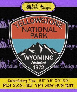 Yellowstone National Park Embroidery