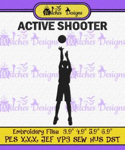 Active Shooter Basketball Lovers Embroidery