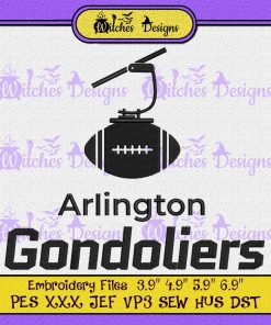 Arlington Gondoliers Football Embroidery