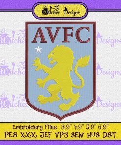 Aston Villa FC Football Logo Embroidery
