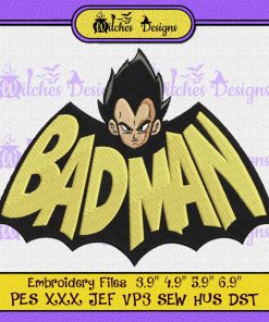 Badman Vegeta Anime Embroidery