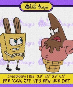 Bob Esponja Y Patricio Láminas Artísticas Embroidery