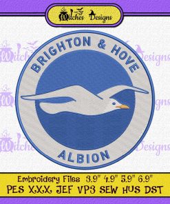 Brighton & Hove Albion Football Club Logo Embroidery