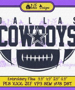 Dallas Cowboys Football Embroidery