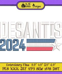 Ron DeSantis 2024 Embroidery