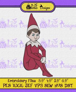 Elf On The Shelf Christmas Embroidery