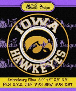 Iowa Hawkeyes Logo Sport Embroidery