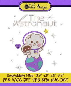 Jin Wootteo The Astronaut K-Pop BTS Embroidery