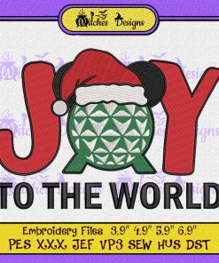 Disney Christmas Joy To The World Embroidery