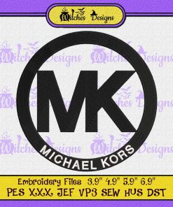 Michael Kors MK Logo Embroidery Design - Witches Designs