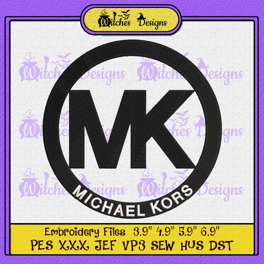 Michael Kors MK Logo Embroidery Design - Witches Designs