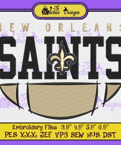 New Orleans Saints Football Embroidery