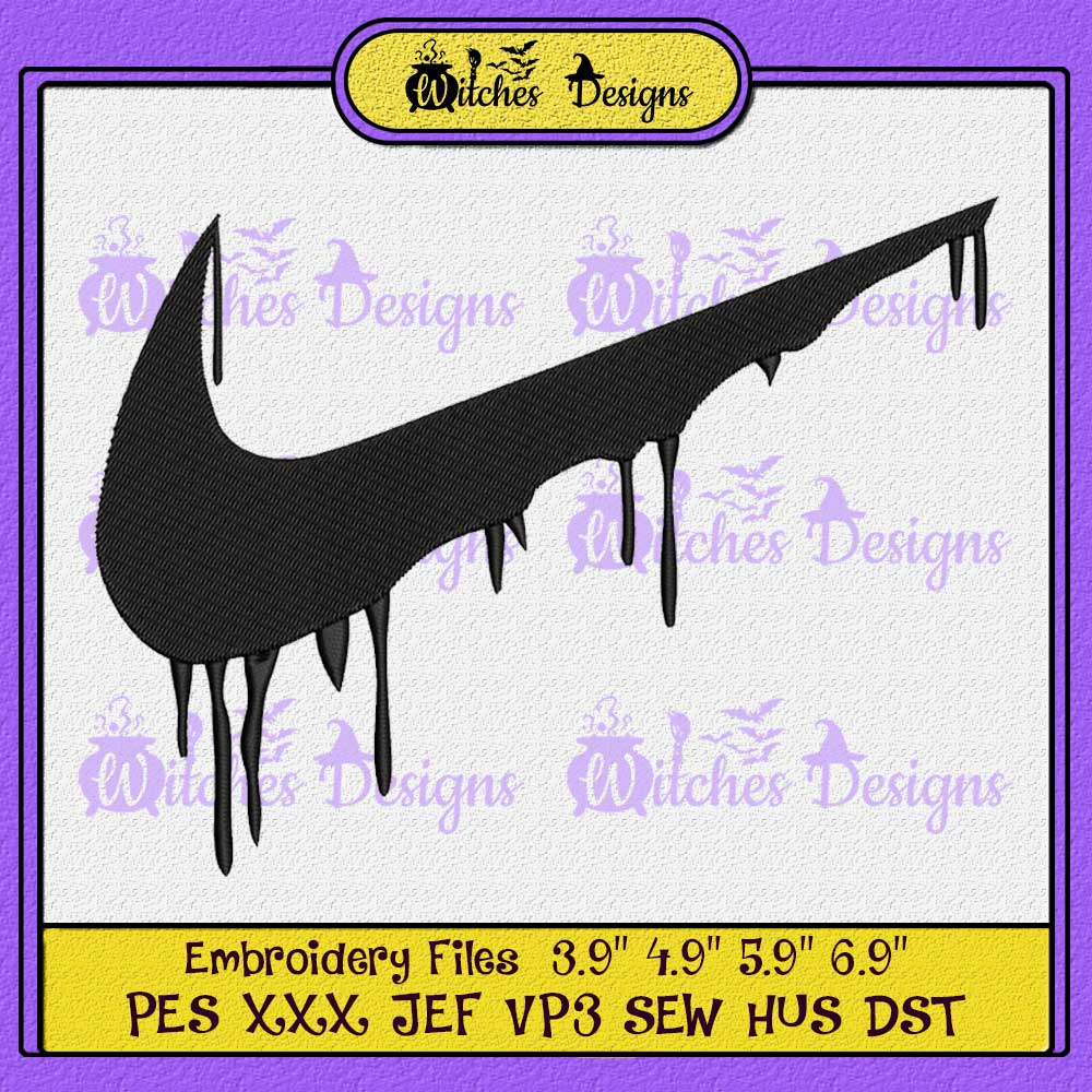 Louis Vuitton Dripping Logo Embroidery Design - Witches Designs