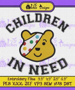 Children In Need - Pudsey Bear Embroidery