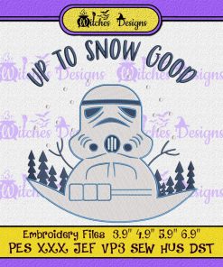 Star Wars Stormtrooper Snowman Christmas Embroidery