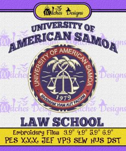 University Of American Samoa Law School Embroidery