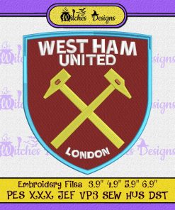West Ham United Football Club Logo Embroidery