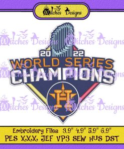 Houston Astros World Series Champions 2022 Embroidery