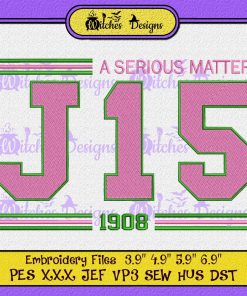 A Serious Matter J15 1908 Embroidery
