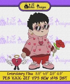 Baby Benito Valentines Embroidery