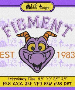 Disney Figment Dragon Embroidery