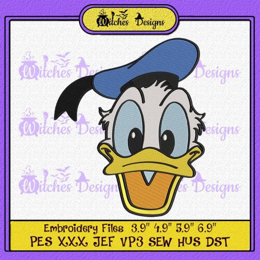 Donald Duck Disney Embroidery Design - Witches Designs