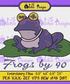 Frogs By 90 Football Hypnotoad Embroidery