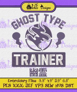 Ghost Type Trainer Funny Embroidery