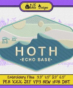 Star Wars Hoth Echo Base Embroidery