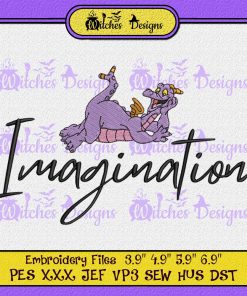 Figment Epcot Imagination Disney Embroidery