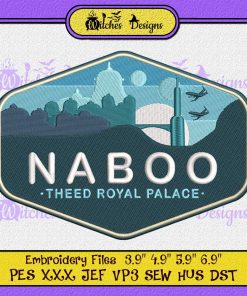 Star Wars Naboo Theed Royal Palace Embroidery