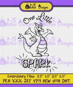 One Little Spark Disney Figment Embroidery