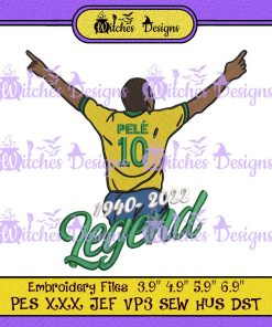 Legend Football Brazilian Pele 1940-2022 Embroidery