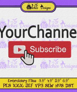 Channel Subscribe Custom Name Embroidery