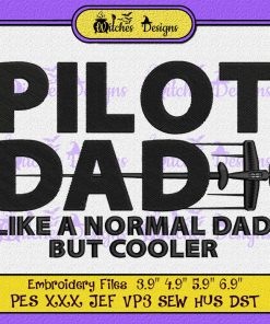 Pilot Dad Embroidery