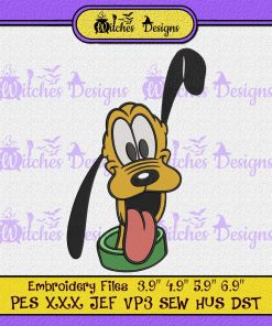 Disney Face Pluto Embroidery