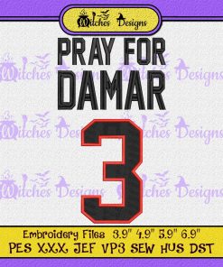 Pray For Damar 3 Embroidery