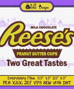 Reese's Peanut Butter Cups Embroidery