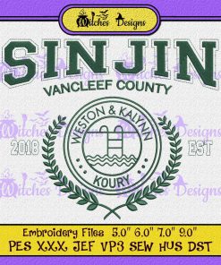 Sinjin Van Cleef County Weston and Kalynn Koury Embroidery