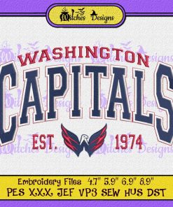 Washington Capitals Hockey Embroidery