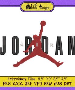 Air Jodan Logo Sport Embroidery