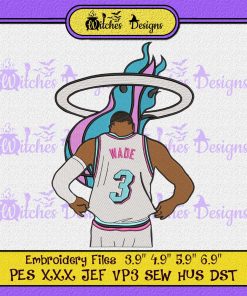 Dwayne Wade Miami Heat NBA Basketball Embroidery