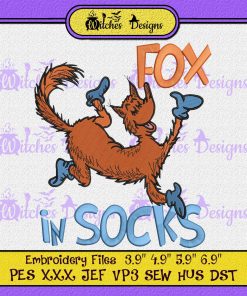 Fox In Socks Embroidery