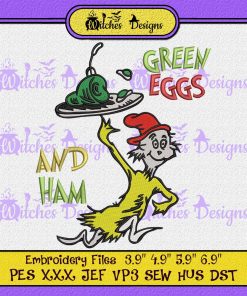 Green Eggs And Ham Embroidery