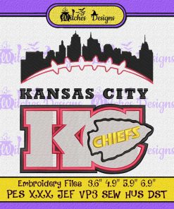 Kansas City Chief Football Fans Embroidery