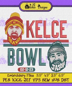 Kelce Bowl Arrowhead Embroidery