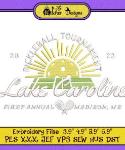 Lake Caroline Pickleball Tournament Embroidery