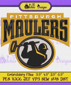 USFL Football Pittsburgh Maulers Embroidery